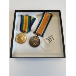 x2 war medals One inscribed The Great War for Civilisation 1914 - 1919 776330 A.SJT.H.RIPPON.RA,