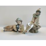 Nao figure - 'Boy with dog and love letter pierrot & Madindoline good conditionCondition