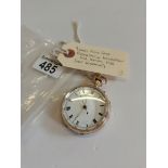 9ct gold case pocket watch Presentation Inscription for Xmas 1915 (not working)
