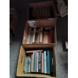 x3 boxes of books including A 1000 and one nichis 1st ed A/F
