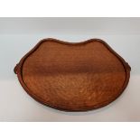Mouseman kidney shaped tray with 2 mice