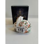 Royal Crown Derby gold collectors Rabbit with box