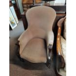 Victorian gents armchairCondition StatusCondition Grade:  B Good: In good condition but possibly