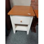 pine and painted bedside tableCondition StatusCondition Grade:  A Excellent: In excellent