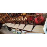 A near matching set of 8 Chippendale style dining chairsCondition StatusCondition Grade:  B Good: In