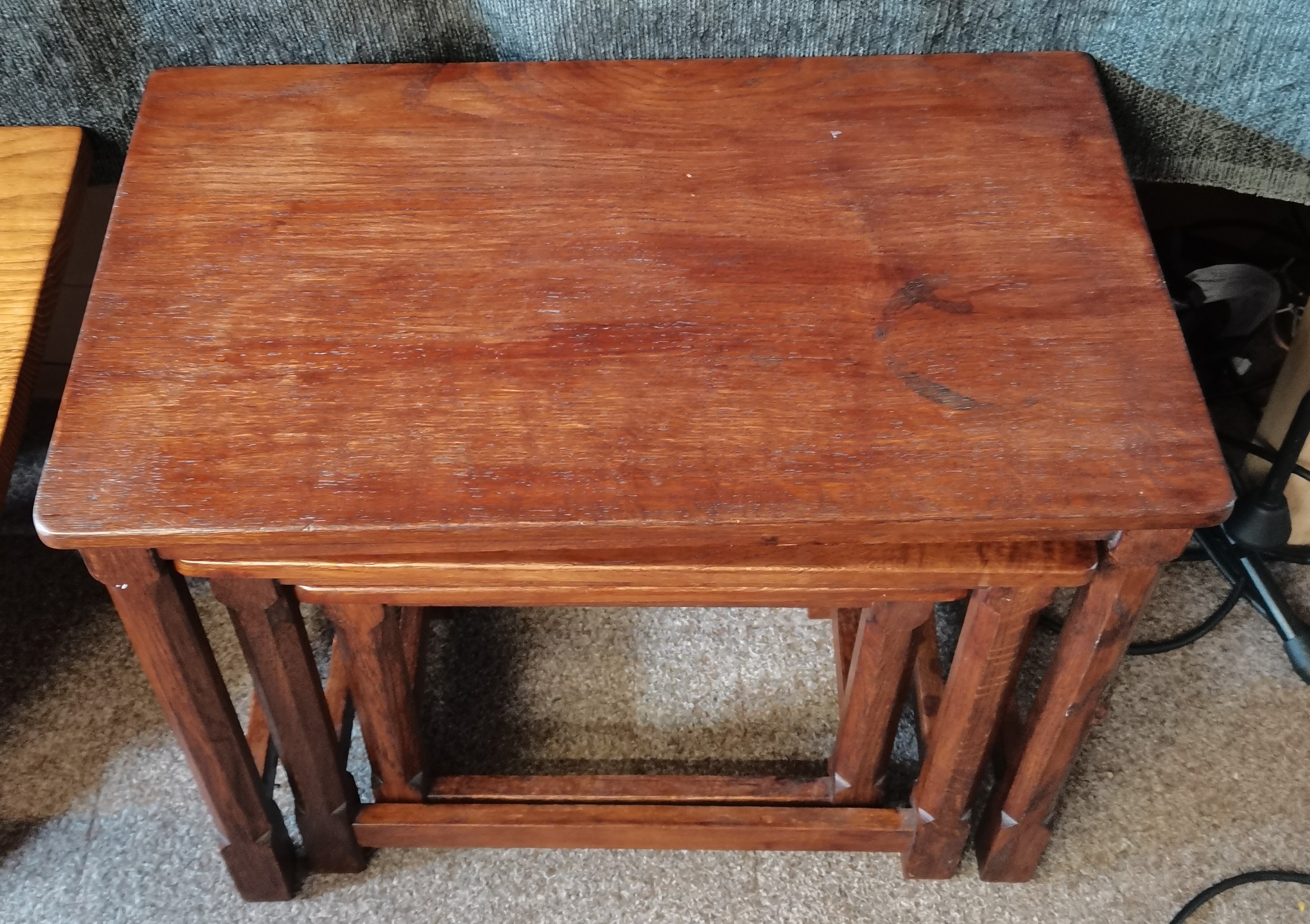 Mouseman nest of tables