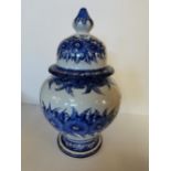 Portuguese blue and white jardinière 50cm high -Condition status - Grade B