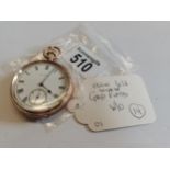 Elgin U.S.A wind up gold plated pocket watch