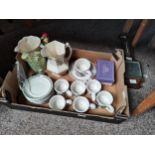 Portmeiron cups, saucers, barometer etc