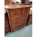 4ht Antique chest of drawers W109cm x D53cm x H125cm large split on top and down sideCondition