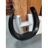 Fibreglass Horseshoe with centre 'H' ideal for stables or riding schoolCondition StatusCondition