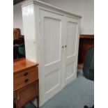 Painted oak farmhouse cupboard D40cm x W180cm x 217cmCondition StatusCondition Grade:  C Fair: In