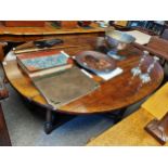 Titchmarsh and Goodwin of Ipswich 2m long oak dining table in good condition