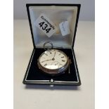 E.D Hughes Northwich Pocket Watch with key and box