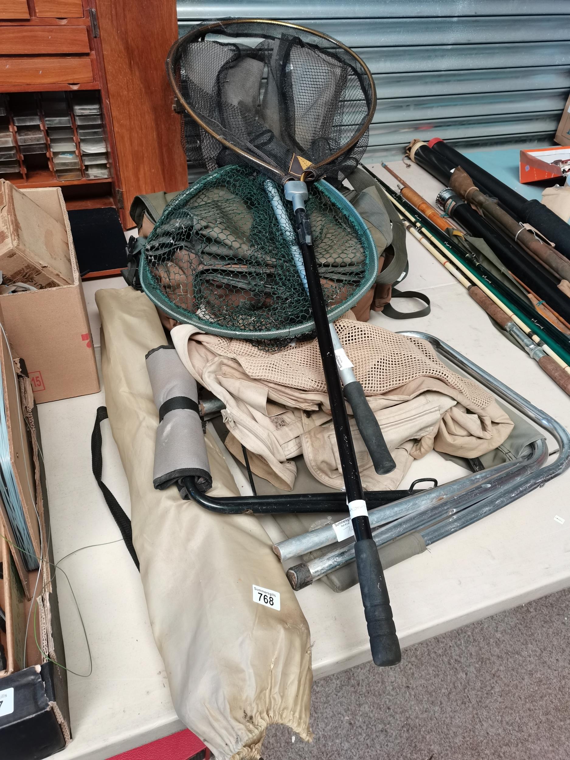 Keep Net Landing Net, Chairs and Waders etc