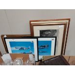 Framed pictures incl limited edition prints of WW2 aircraft