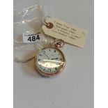 9ct gold case Birmingham 1928' J.W Benson London' pocket watch (Good working order)