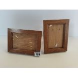 x2 Oakleaf picture frames W14cm x H19cm - good condition