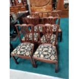 6 Chippendale dining chairs. Good condition ( owner described as Chippendale )