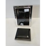 Silver photo frame and Calvin Klein wallet (new)