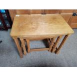 Mouseman nest of tables ( slight water marks on 1 top)Condition StatusCondition status - Grade B