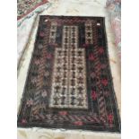 Persian rug 91cm x 150cm rug some wear and fadingCondition StatusCondition Grade:  C Fair: In fair