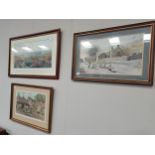 x3 framed pictures of country scenes. One signed Alan inghamCondition StatusCondition Grade:  B