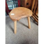 Mouseman Calf stool - excellent condition - Condition Grade:  A