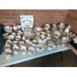 Very Large Quantity of "Royal Albert Old Country Roses" Dinnerware