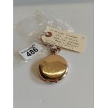 14ct gold case pocket watch 15 jewels inner case inscribed 'Andre De Precision' Swiss marks with