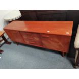 teak sideboard W168cm x D45cm x H73cm water damaged and scratches on topCondition StatusCondition