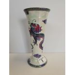 Mailing Dragon Lustre vase - H22cm good condition, small bit of fading on gilt rimndition