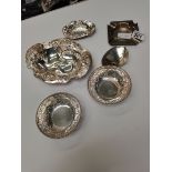 5 x silver dishes 300g