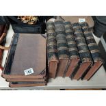 8 x leather bound volumes of Cassell's illustrated