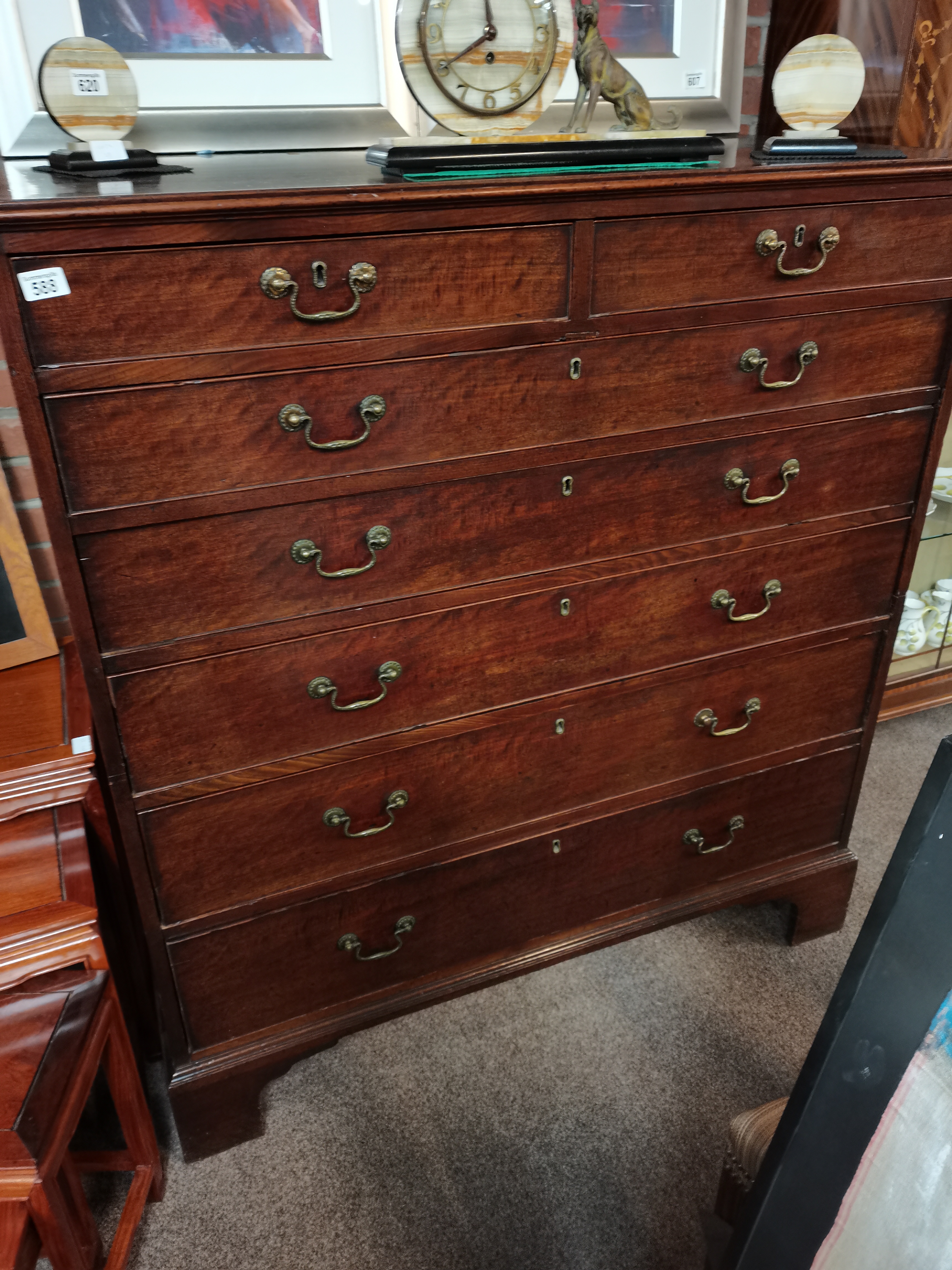 Georgian mahogany 6 height chest ( chest on chest