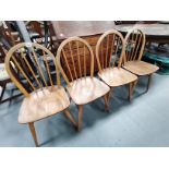 4 x Ercol style kitchen chairs