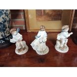 x3 Coalport figures 'The Boy', number 6,183 'Visit