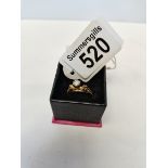 Gold Ring with diamond solitaire