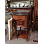 Mahogany French style bedside cupboard