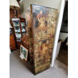 Victorian Decoupage room divider screen