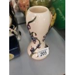 Moorcroft Bluebell cream vase