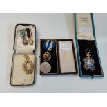 Medal - Serbia Order of Saint Sava in box plus miniatures