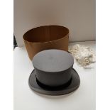 Gents wedding top hat made by Lincoln Bennett Lond