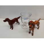 A gobble and Beswick red setter figure plus an Ant