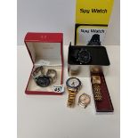 Gents Spy watch plus 4 other watches possibly copi