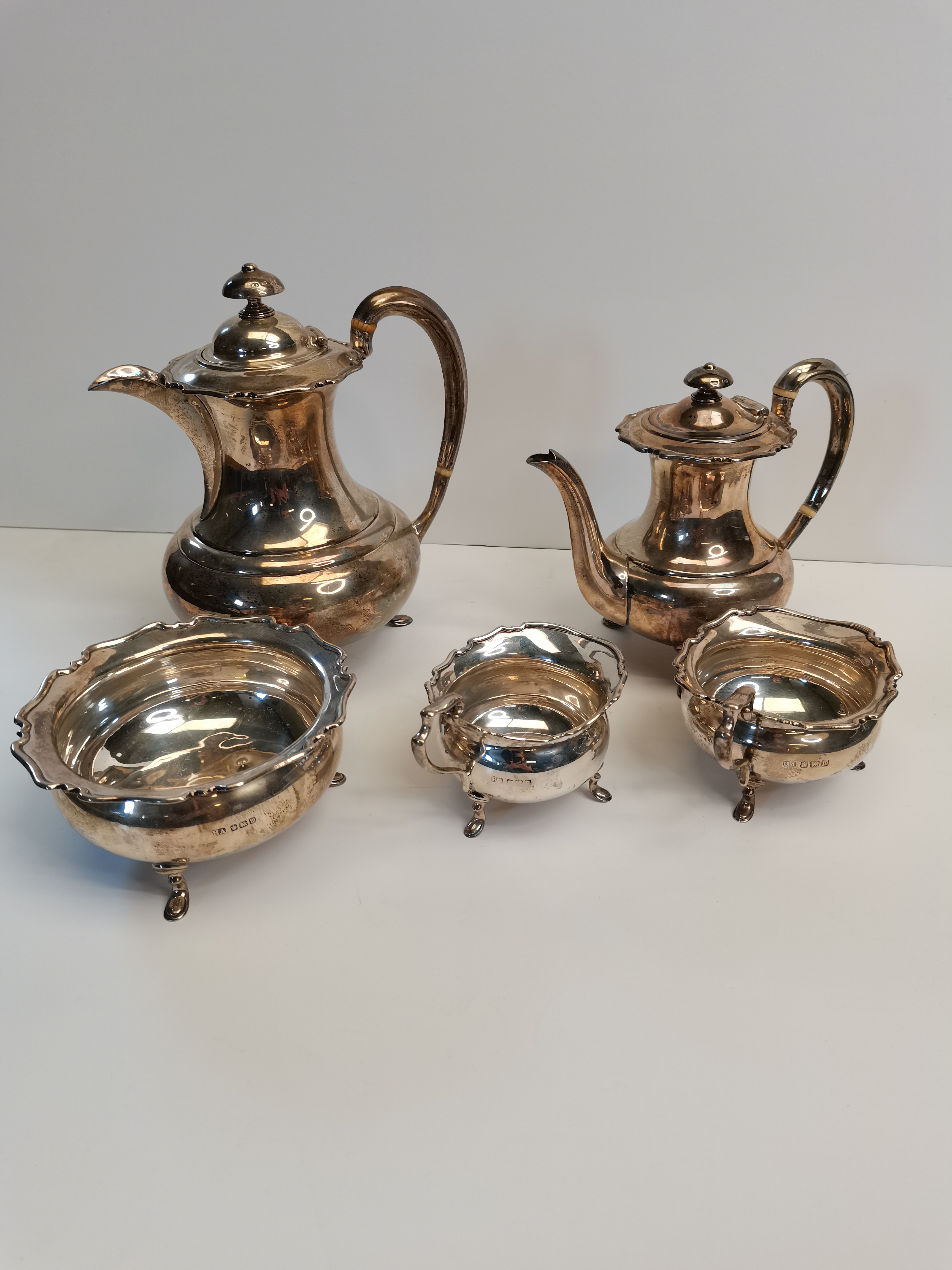 5 pcs Silver Coffee Set