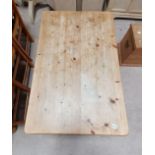 Pine kitchen table L120cm x W76cm