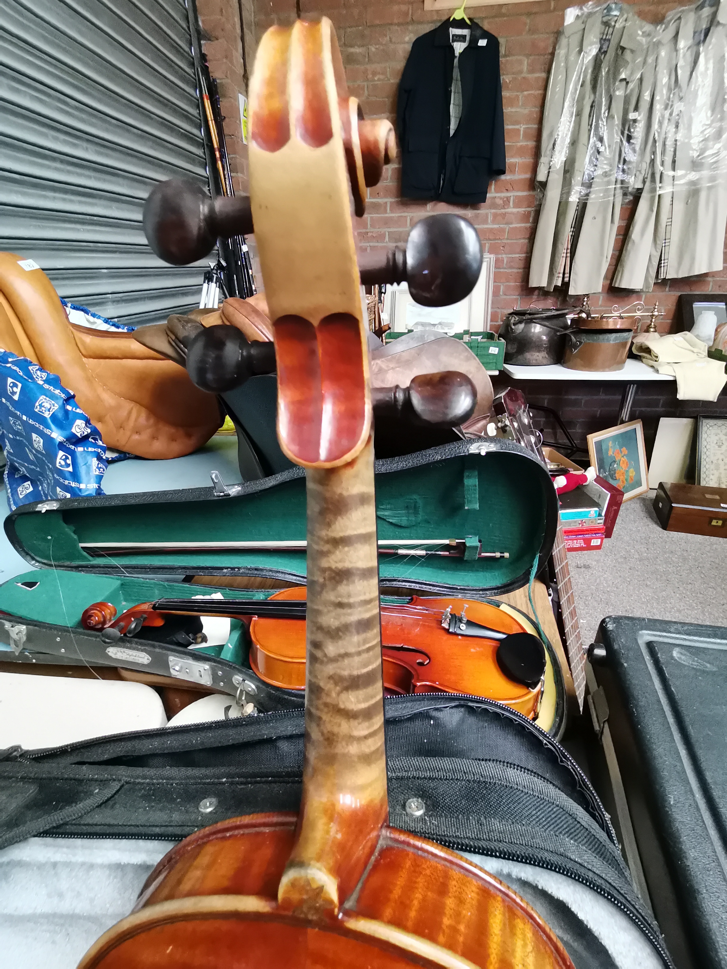 Violin and Bow In Case - Image 7 of 10