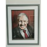 Painted portrait of Harry Gration by Shany Hagan