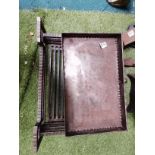 Forge metal fire grate and tray